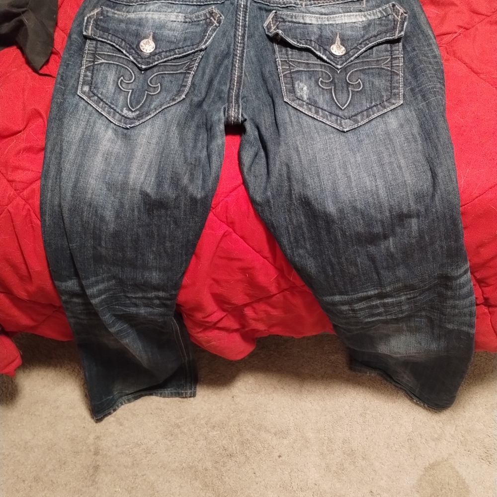 Rock Revival Dark Blue Denim Jeans